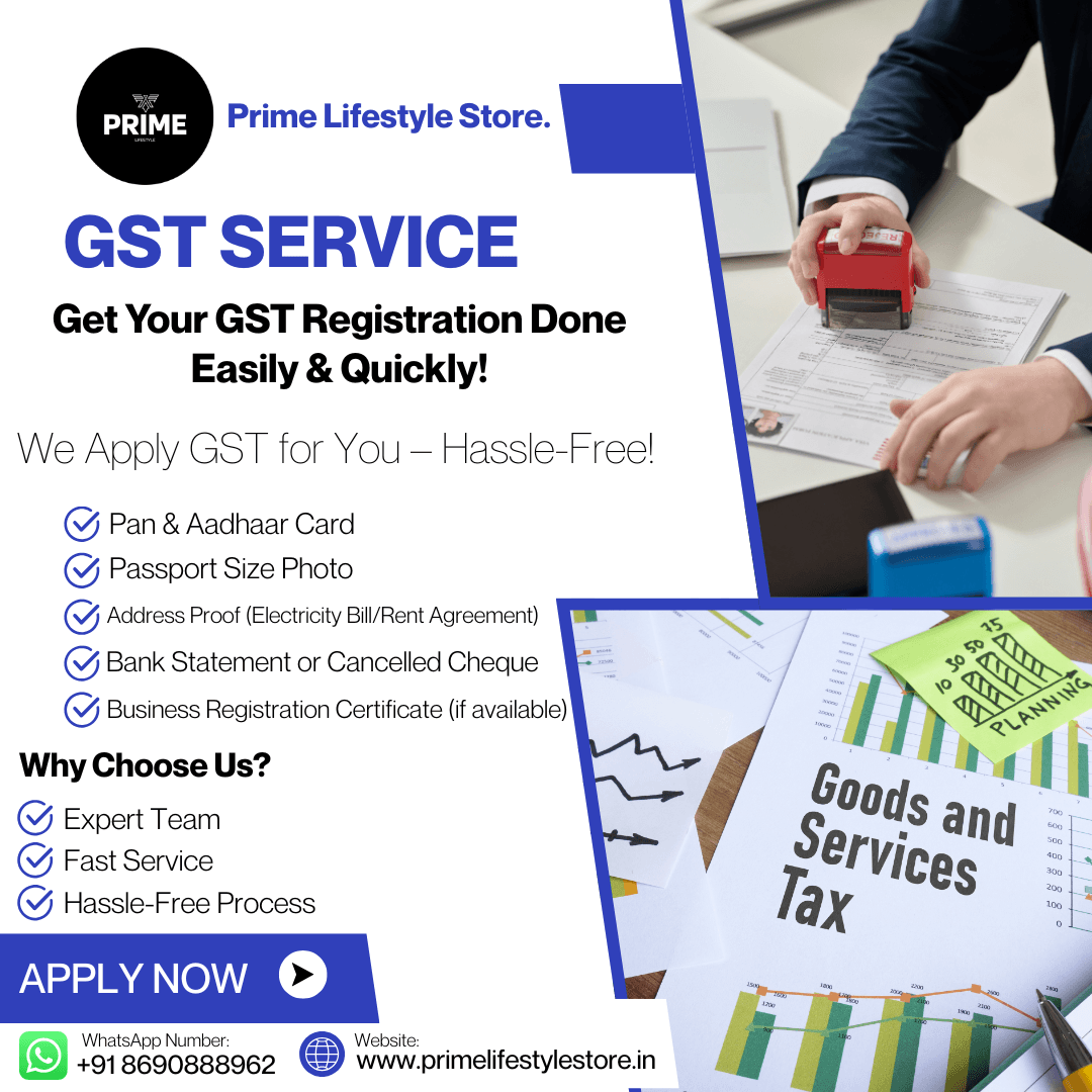 GST Registration Service – Prime Lifestyle Store - Prime Lifestyle Store