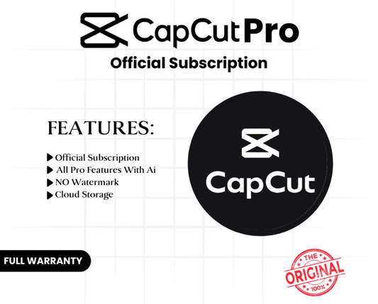 Capcut Pro - Pre Made Account - Prime Lifestyle Store