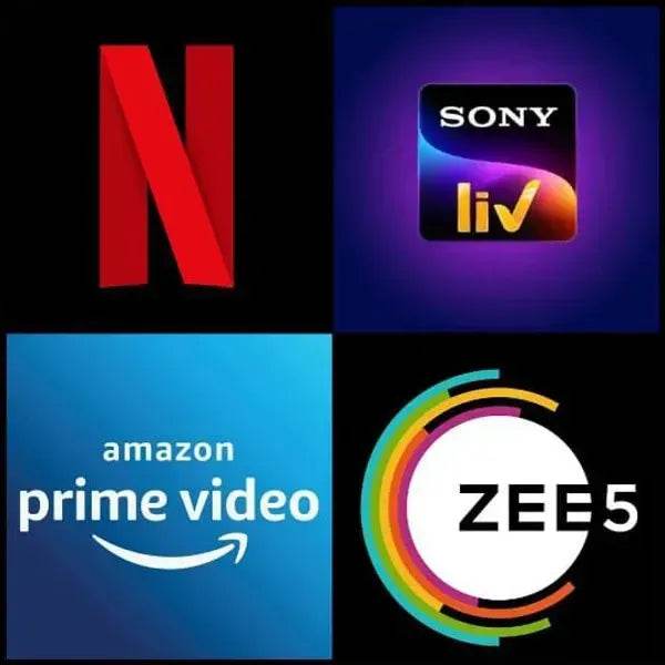 Combo 4 In 1 - (Netflix,Prime Video,Sony Liv, Zee5) - Prime Lifestyle Store