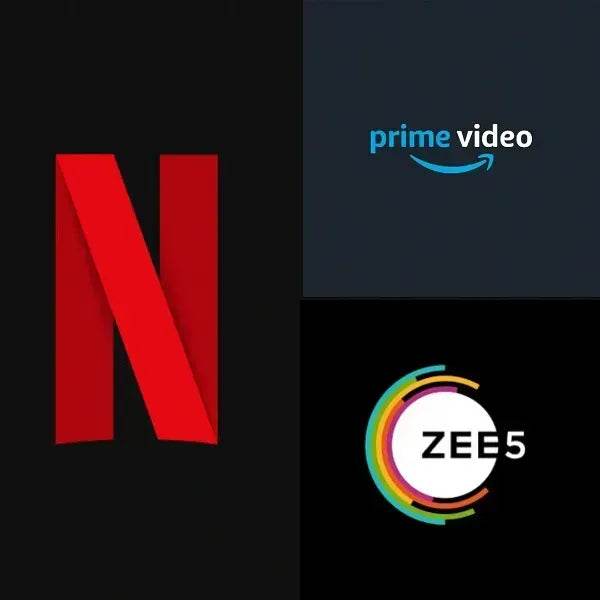 Combo 3 in 1 - (Netflix,Prime Video and Zee5) - Prime Lifestyle Store