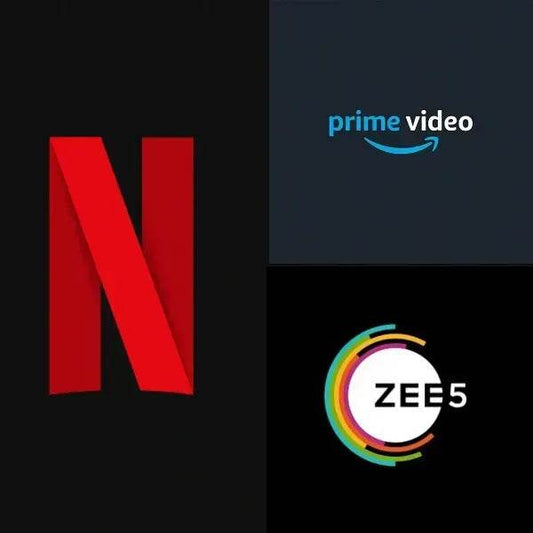 Combo 3 in 1 - (Netflix,Prime Video and Zee5) - Prime Lifestyle Store